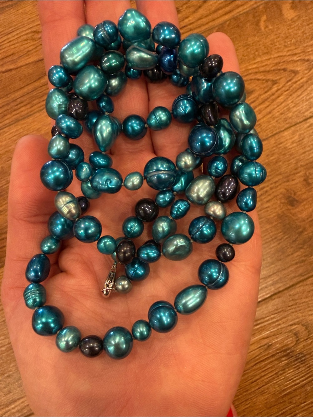 Honora Blue Freshwater Pearl Necklace - Picture 3 of 4